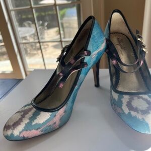 Miss Albright Anthropologie Woman's Blue/Multi Shoe size Women's 9M